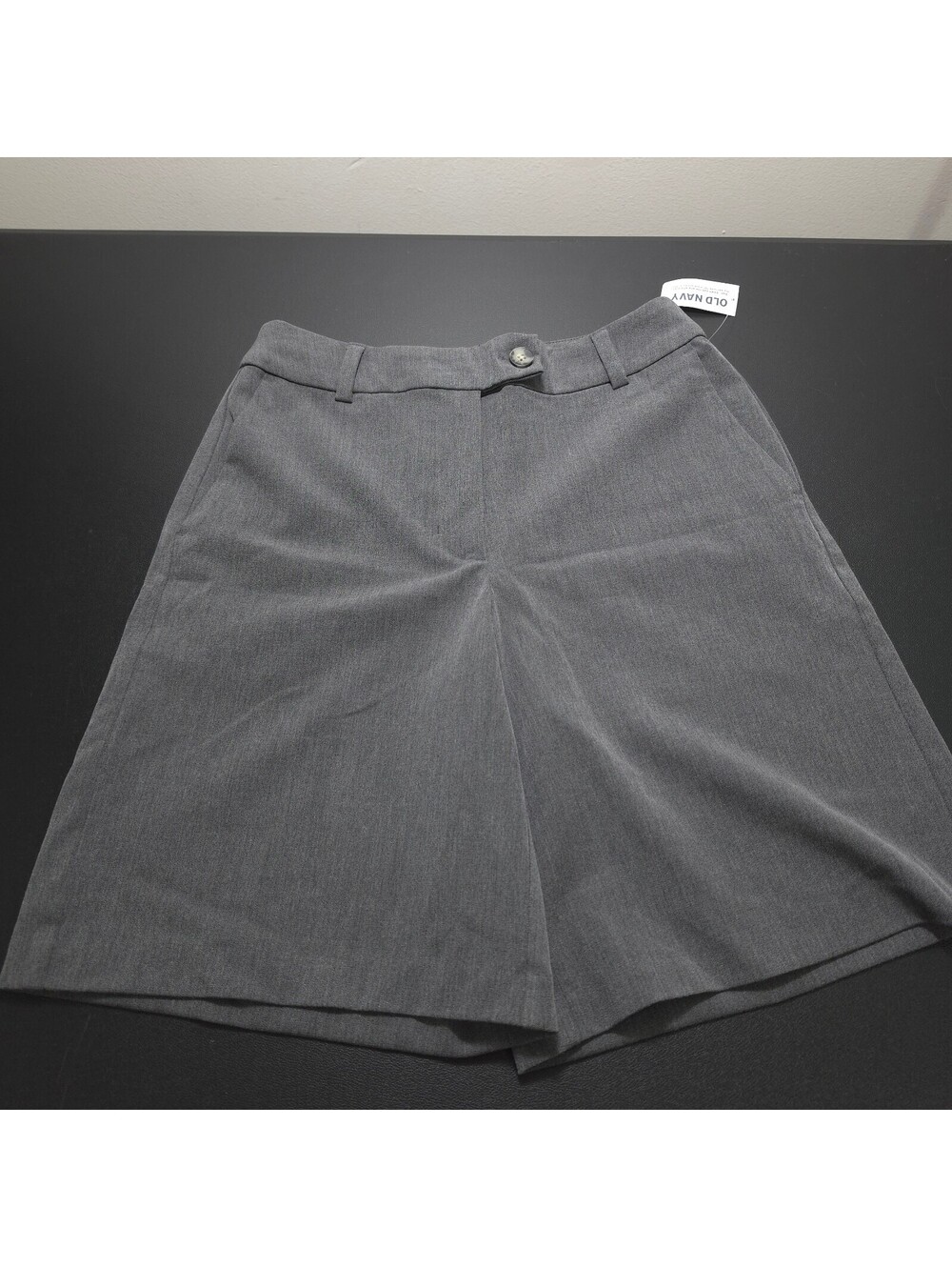 Old Navy Women's Grey Melange Long Length Shorts